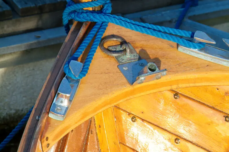 Detail of wooden boat