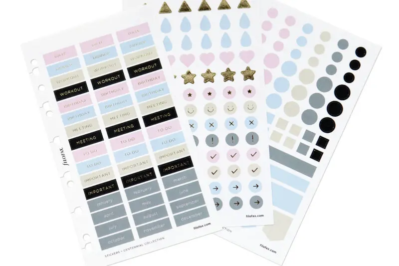 Filofax Centennial Collection _ Planning Stickers3