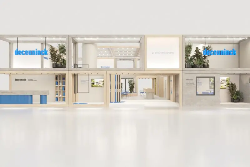 Vizualizace stánku Deceuninck na veletrhu Fensterbau