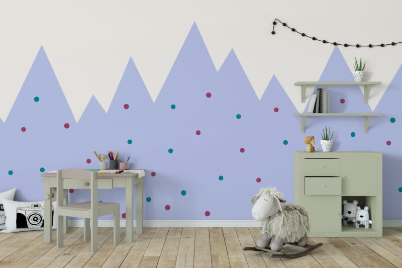 white-polka-dot-mural-paintzen